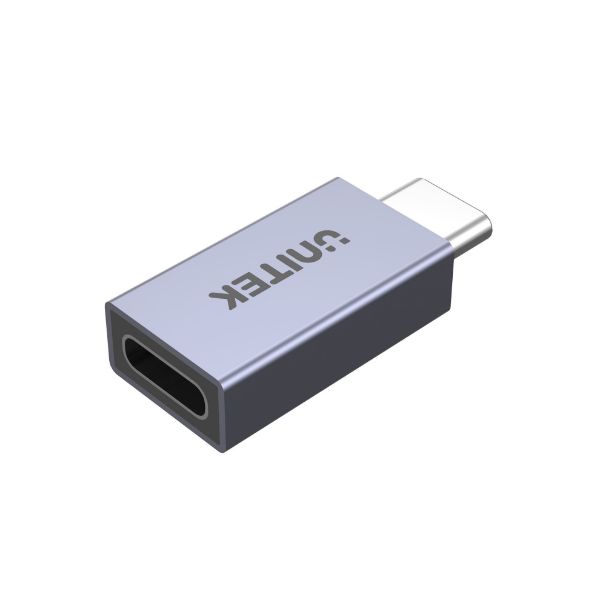 UNITEK A1038GY - USB-C Extension Adapter. Type-C Male to Female. Supports up to 8K@60Hz