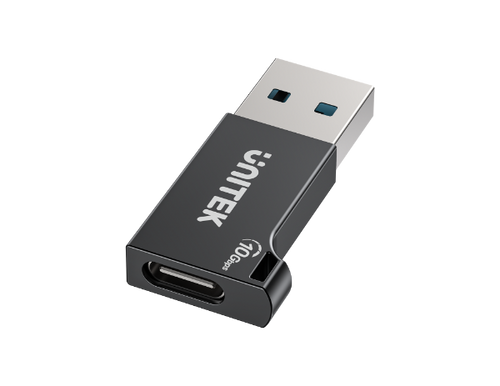 A1049A - UNITEK A1049A - 10Gbps USB-A to USB-C Adapter. Supports Data Sync & 3A Fast