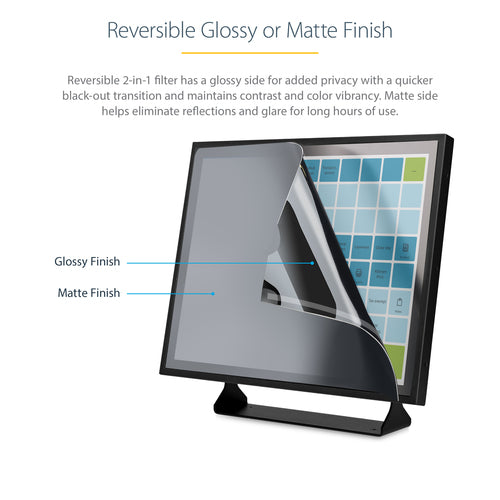 STARTECH.COM 17" 5:4 COMPUTER MONITOR PRIVACY FILTER, ANTI-GLARE PRIVACY SCREEN FILTER 2YR
