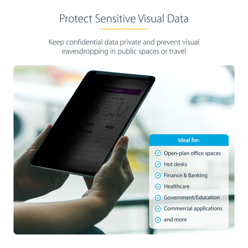 STARTECH.COM 4-WAY PRIVACY SCREEN FOR 11-INCH IPAD PRO, PORTRAIT/LANDSCAPE, 2 YR