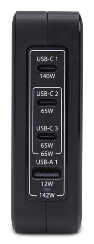STARTECH.COM 140W USB-C WALL CHARGER, USB-C/USB-A, PD GAN POWER ADAPTER, 2 YR