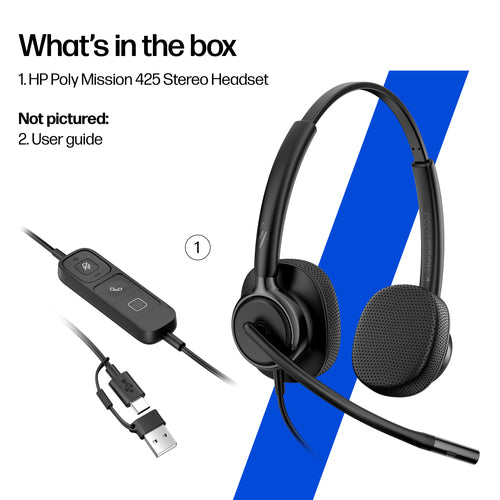 C01B2AA - HP POLY MISSION 415 AI NOISE REDUCTION U