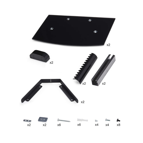 STARTECH.COM DUAL FLOATING WALL-MOUNTED AV SHELVES, ADJUSTABLE HEIGHT, 2 YR