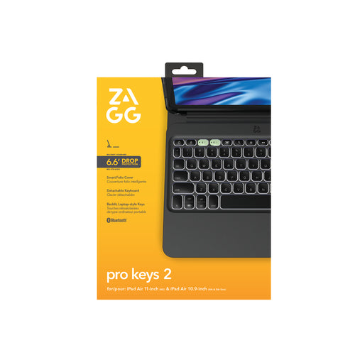 ZAGG Keyboard Pro Keys 2 Apple iPad Air 11" (M4//M3/M2) Black UK