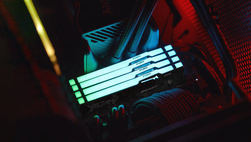 KF556C40BBAK2-32 - KINGSTON 32GB 5600MT/s DDR5 CL40 DIMM (Kit of 2) FURY Beast RGB XMP