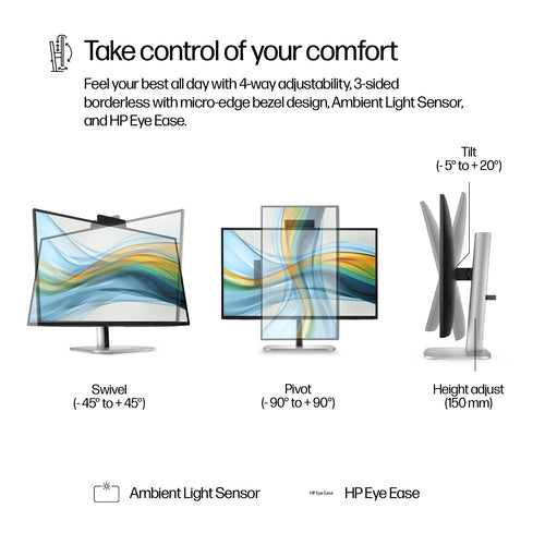 HP Series 5 Pro 527pm 27 inch QHD USB-C Conferencing Monitor -  WHILE STOCK LASTS