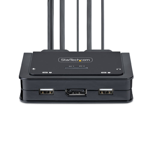C2-D46-UC2-CBL-KVM - STARTECH.COM 2-PORT USB-C CABLE KVM SWITCH, 4K 60HZ DP OUTPUT, 2 YR