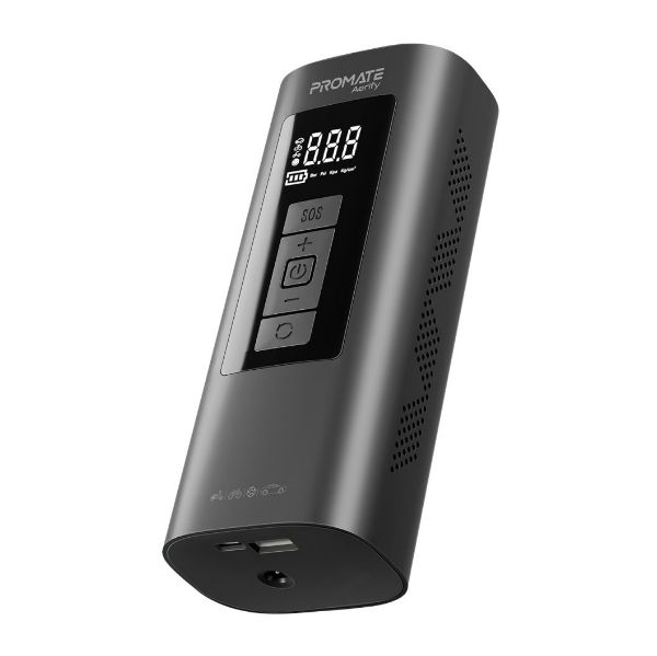 PROMATE AERIFY - 150PSI Portable 4in1 Air Compressor 6000mAh Power Bank. Includes LED Flashlight