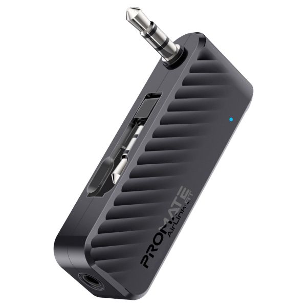 PROMATE AIRLINK-BT - In-Flight AUX to Bluetooth Audio Transmitter Adapter 7m Transmission Range