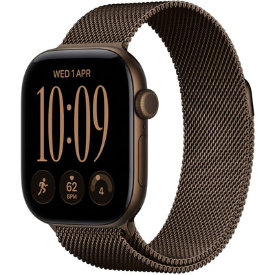 Apple Watch Series 12 (GPS) 42mm - Dark Bronze Aluminium Case with Dark Bronze Milanese Loop