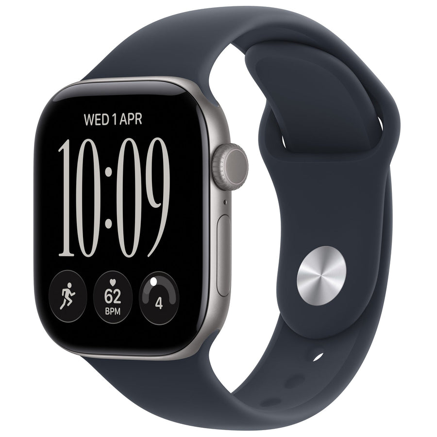 Apple Watch Series 12 (GPS + Cellular) 42mm - Space Grey Aluminium Case with Navy Blue Sport Band - S/M