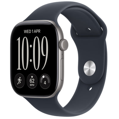 Apple Watch Series 12 (GPS + Cellular) 46mm - Space Grey Aluminium Case with Navy Blue Sport Band - M/L