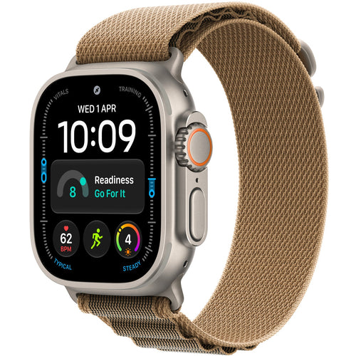 Apple Watch Ultra 4 (GPS + Cellular) 49mm - Natural Titanium Case with Desert Alpine Loop - M