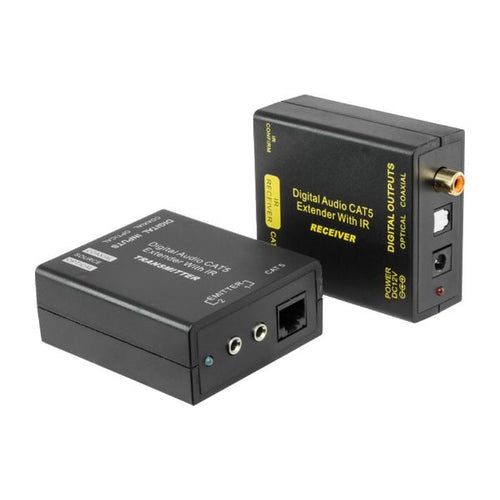 ARCO-Digital Audio CAT5e CAT6 Extender Box with IR