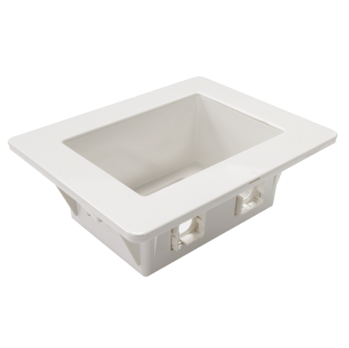 AV-RPS02 - DYNAMIX AV-RPS02 - Recessed Wall Box w/ 2x Amdex Style Outlets & 1x GPO Slot Floating Gib Install ONLY