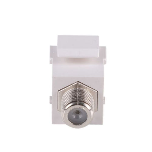 AVP-FCONN - DYNAMIX AVP-FCONN - F to F Keystone Adapter Female Connectors on the Front & Back For Keystone Panel/Wall Plates