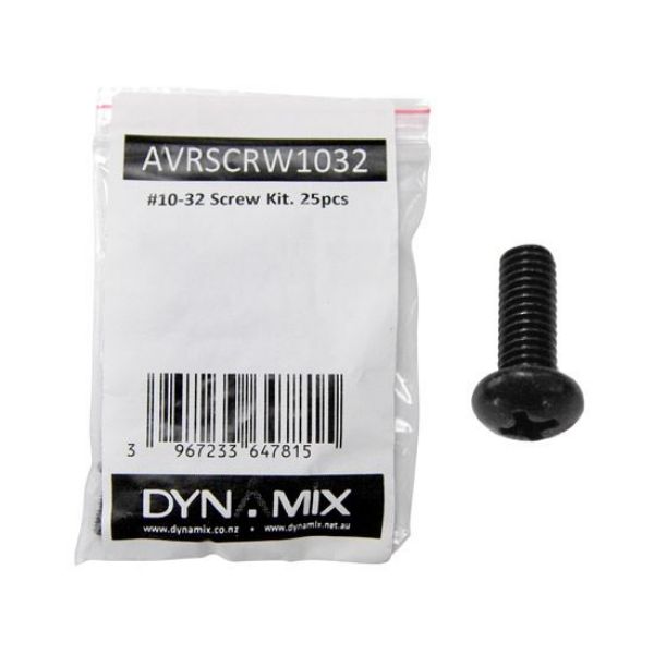 DYNAMIX AVRSCRW1032 - AV Rack 10-32 screw kits. 25 set/bag