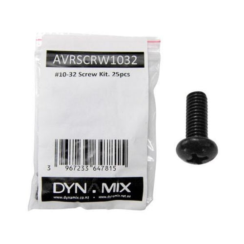 AVRSCRW1032 - DYNAMIX AVRSCRW1032 - AV Rack 10-32 screw kits. 25 set/bag