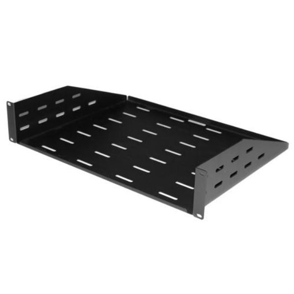 DYNAMIX AVRSHELF2P2U - AV Rack 2RU Cantilever Shelf w/ vented holes & #10-33 Screws 350mm Deep