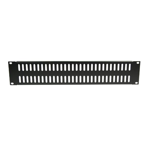 DYNAMIX AVRVBP-2U - AV Rack 2RU metal blanking panel w/ vented holes w/ #10-32 & #10-32 screws
