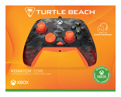 TBC-2001-95 - TURTLE BEACH REMATCH CORE WIRED CONTROLLER - CAMO/ORANGE XBX