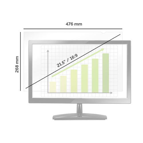 4807001 - Fellowes PrivaScreen 21.5 Inch 16:9 Privacy Filter