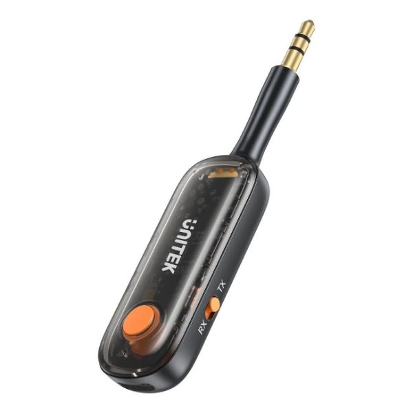 UNITEK B1111A - 2-in-1 3.5mm Audio Connector w/ Transmit & Reciever Units. for Airplane Entertainment