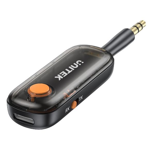 UNITEK B1111A - 2-in-1 3.5mm Audio Connector w/ Transmit & Reciever Units. for Airplane Entertainment