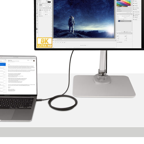 STARTECH.COM 6FT (2M) THUNDERBOLT 4 CABLE, 40GBPS, 100W PD, INTEL-CERTIFIED TB CABLE 2 YR