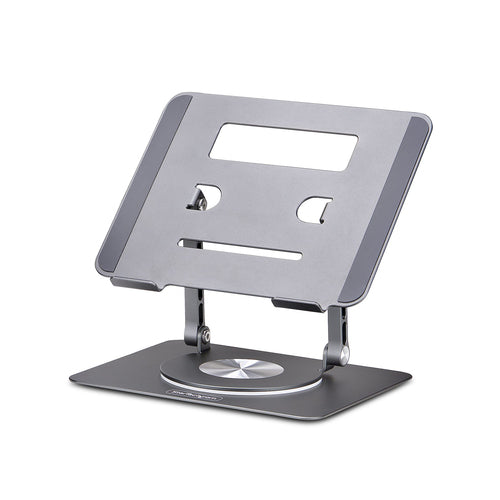 STARTECH.COM ROTATING LAPTOP STAND, 360 SWIVEL, ERGONOMIC DESK RISER, 5 YR