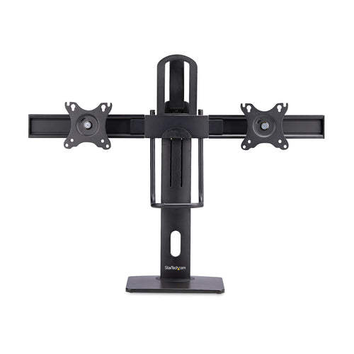 STARTECH.COM CROSSBAR DUAL MONITOR DESK STAND, DOUBLE 27INCH SCREENS/VESA, 5 YR