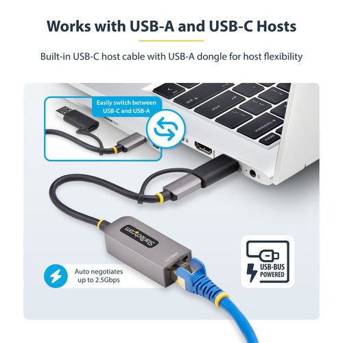 StarTech.com U2GA-USB-C-ETHERNET - USB-C to Ethernet Adapter