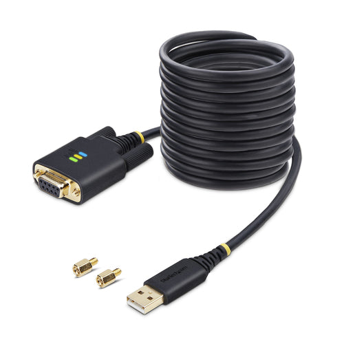 STARTECH.COM 10FT (3M) USB TO NULL MODEM SERIAL ADAPTER CABLE, 2 YR
