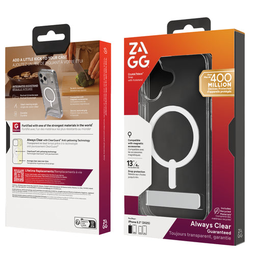ZAGG Crystal Palace Snap Kickstand, iPhone 17