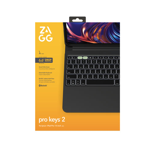 ZAGG Keyboard Pro Keys 2 for Apple iPad Pro 13" (M5/M4) Black