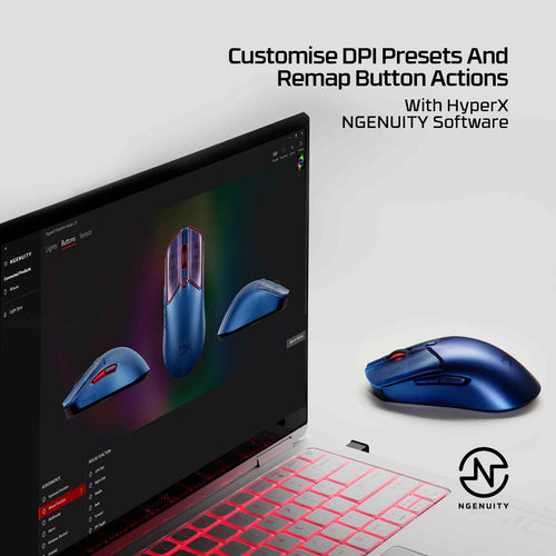 HP 9B001AA - HYPERX PULSEFIRE HASTE 2 S NAVY WIRELESS GAMING MOUSE