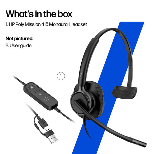 C01B2AA - HP POLY MISSION 415 AI NOISE REDUCTION U