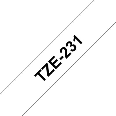 Brother TZE231 - TZe231 12mm x 8m Standard laminated Blac