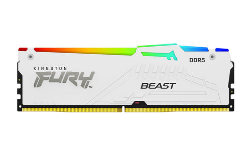 KF560C30BWEAK2-32 - KINGSTON FURY BEAST 32GB (2X16GB) DDR5 6000MT/S CL30 WHITE RGB EXPO