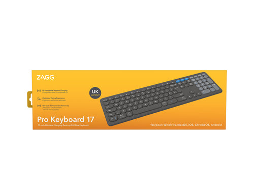 Zagg Wireless - Bluetooth/USB C Full Sized Keyboard