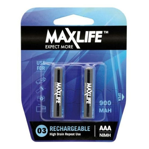 AAA Rechargeable Battery NIMH 900mAh 2 Pack