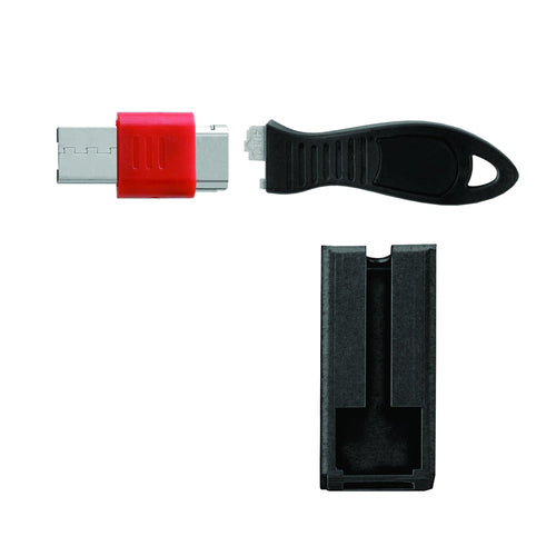 KENSINGTON 67915 - USB PORT BLOCKER W/CABLE GUARD - SQUARE