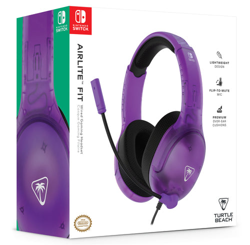 TBS-8002-45 - TURTLE BEACH AIRLITE FIT HEADSET - GHOST PURPLE NSW