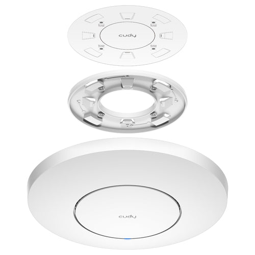 CUDY AP1300 - AC1200 Dual Band Gigabit Ceiling Mount Wi-Fi AP 1x GbE RJ45 Port 12V DC