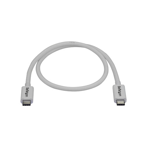 StarTech.com TBLT34MM50CW - 0.5m Thunderbolt 3 Cable 40Gbps - White