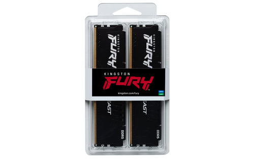KF560C30BBEK2-64 - KINGSTON 64GB 6000MT/S DDR5 CL30 DIMM(KIT OF 2) FURY BEAST BLACK EXPO