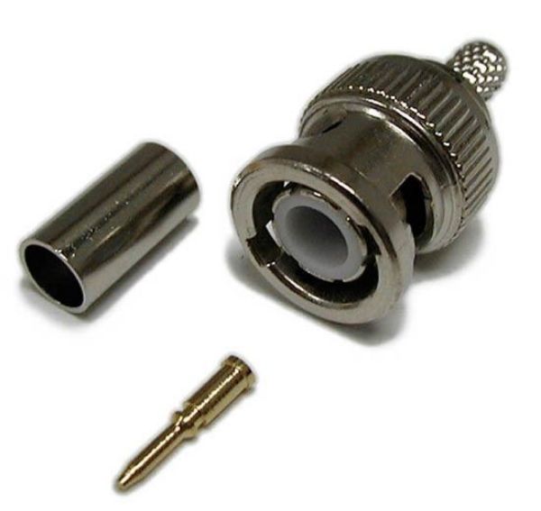 DYNAMIX BNC-CTC75 - BNC RG59/62 Crimp Connector 3 piece