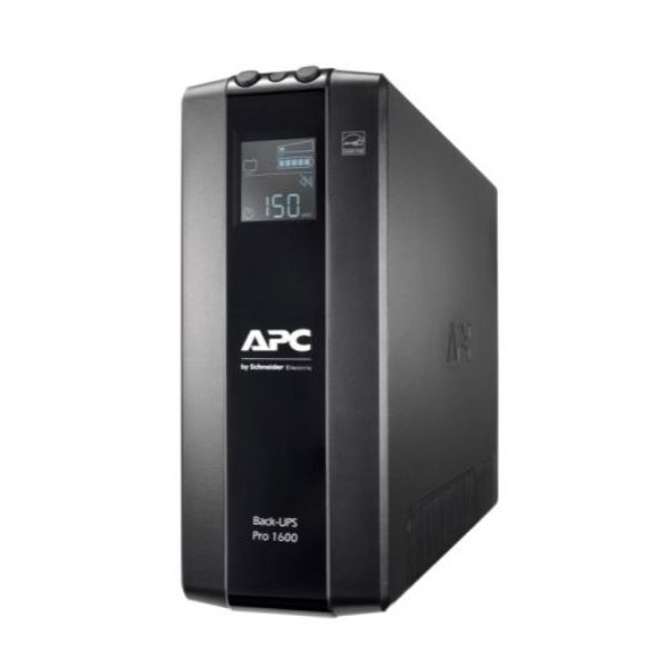 APC BR1600MI - Back-UPS PRO Line Interactive 1600VA (960W) w/ AVR 230V Input/Output. 8x IEC C14 Out