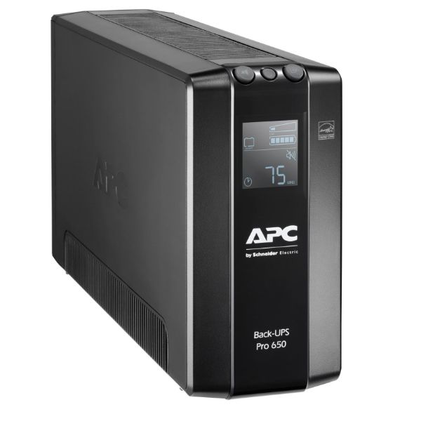 APC BR650MI - Back-UPS PRO Line Interactive 650VA (390W) w/ AVR 230V 6x IEC C14 Outlets.