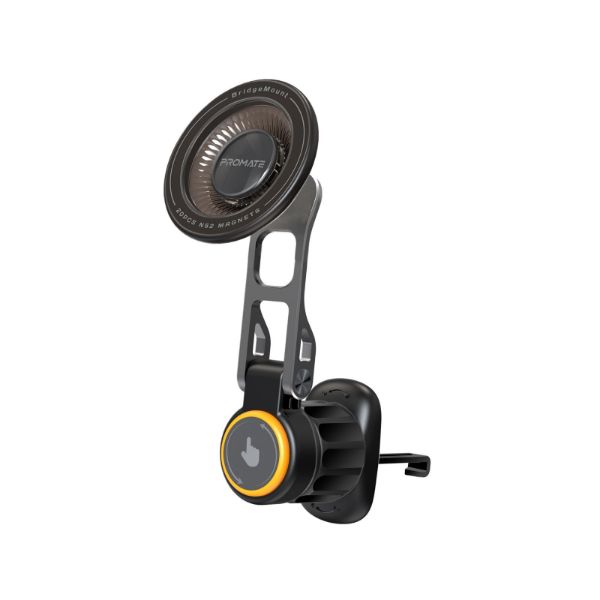 PROMATE BRIDGEMOUNT - MagGrip 360 Rotatable Smartphone Holder w/ AC Vent Mount. Secure Anti-Slip Mount